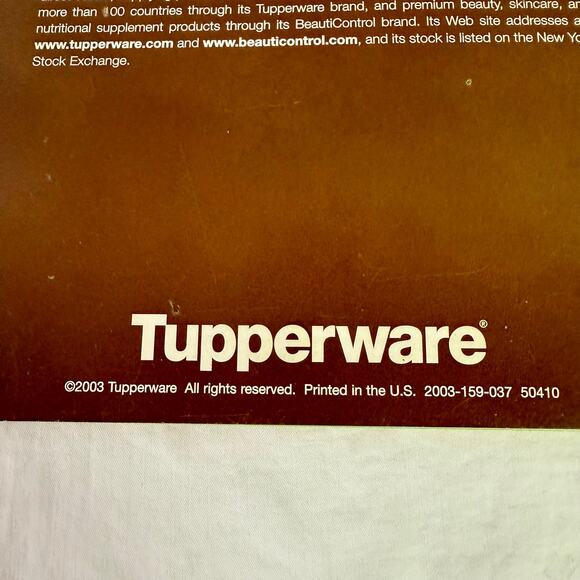 Tupperware Recipes Cookbook A TASTE OF TUPPERWARE 2003 Softcover Book Cooking - Picture 3 of 7